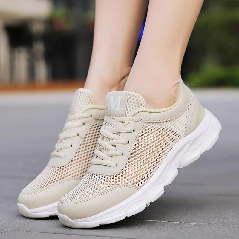 Ethnic Wear Model Fashion - Summer Breathable Sneakers Women Mesh Women's