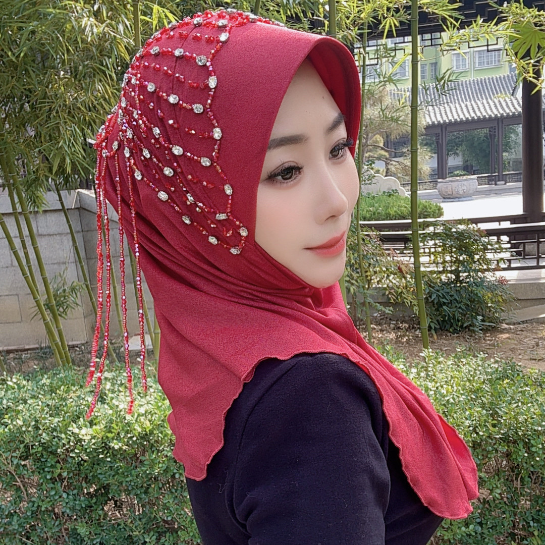 Ethnic Fashion Women - Africa Ethnic Hats Hijab Black Luxury