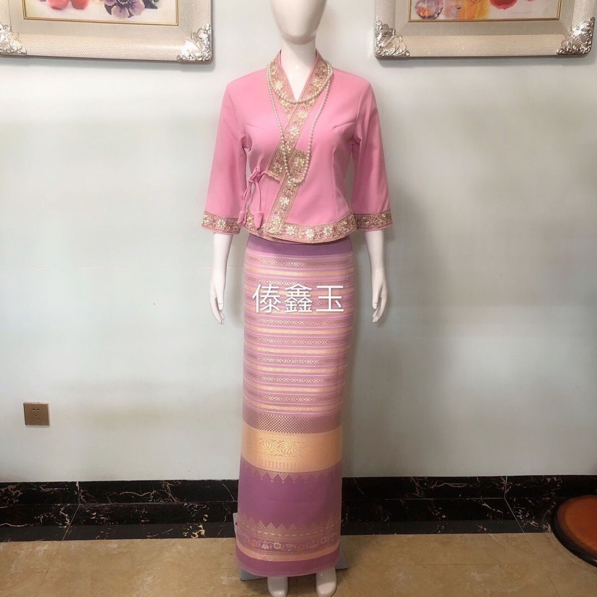 2pcsThailand Long-gyi Skirt Da - مراجعة Batik Sarong Wrap وسعره