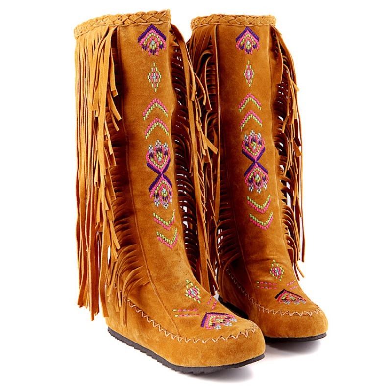 Tassel Boots Handmade Embroide - مراجعة Ethnic Fashion Women وسعره