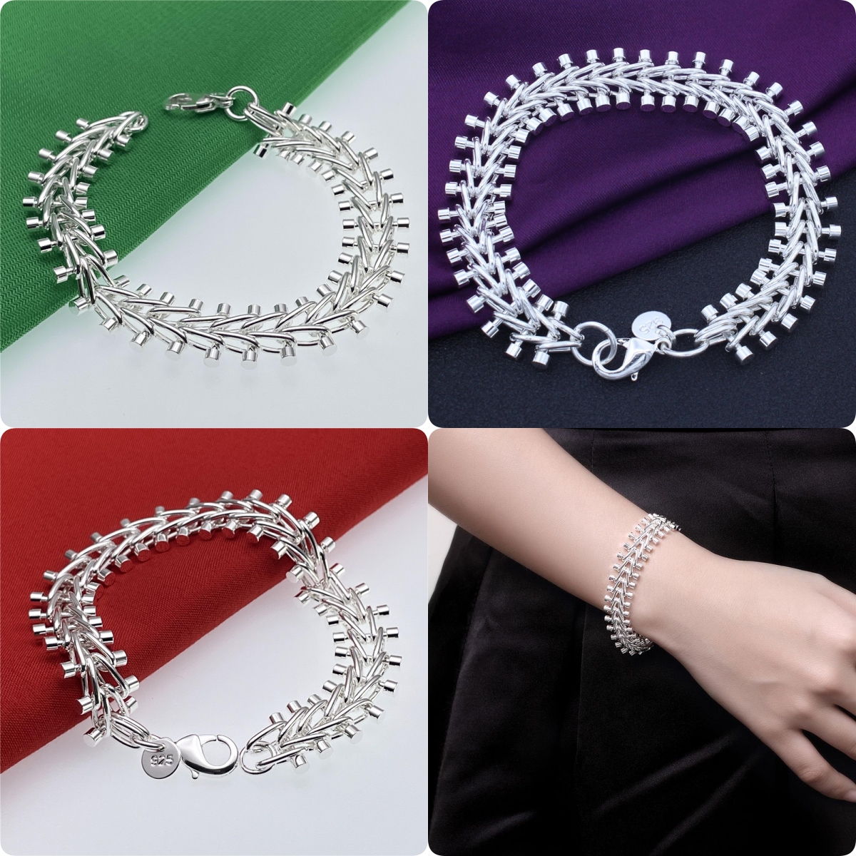1pcs  Hot Brands 925 Sterling  - مراجعة Ethnic Fashion Brand وسعره