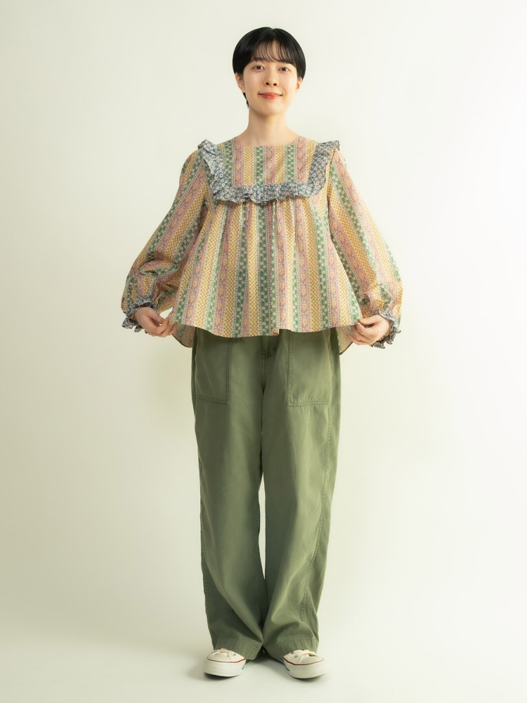 Sweet Floral Print Shirt with  - مراجعة Ethnic Fashion Brand وسعره