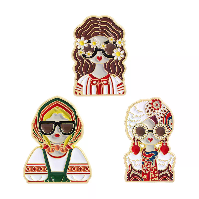 Cartoon Russian Girls Characte - مراجعة Ethnic Fashion Images وسعره