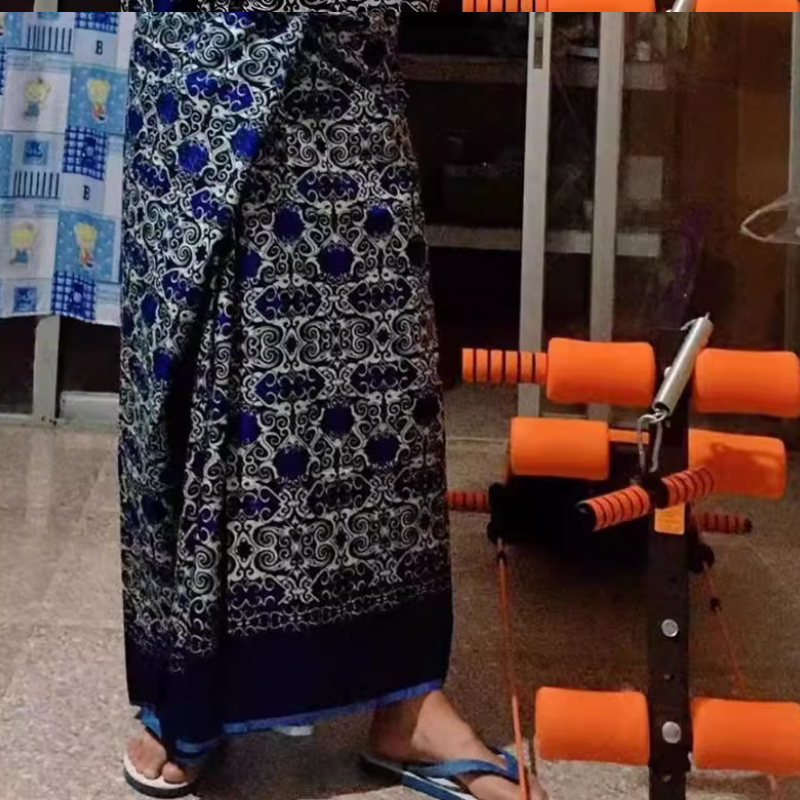 Thailand Myanmar Longi Southea - مراجعة Batik Sarong Wrap وسعره