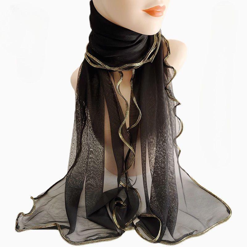 New Solid Color Golden Ruffle  - مراجعة Ethnic Fashion House وسعره