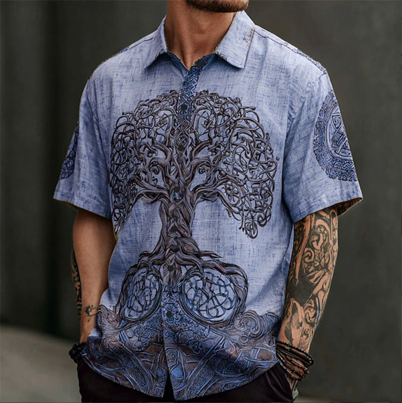 Vintage Men's Shirt Short Slee - مراجعة Ethnic Fashion World وسعره