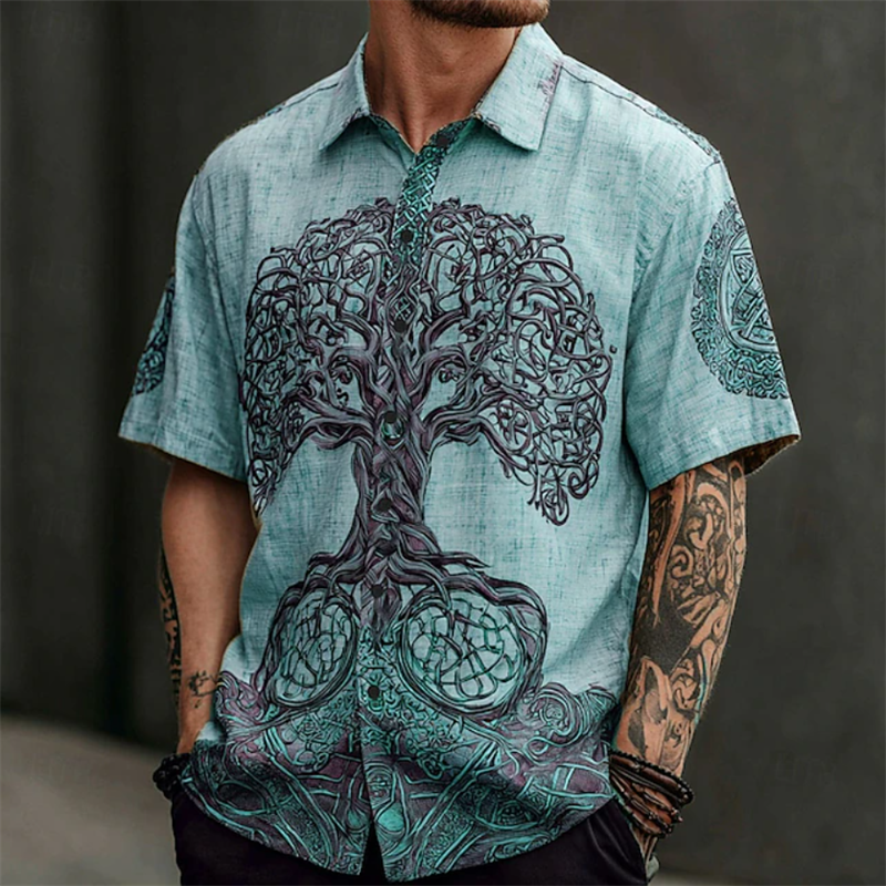 Vintage Men's Shirt Short Slee - مراجعة Ethnic Fashion World وسعره