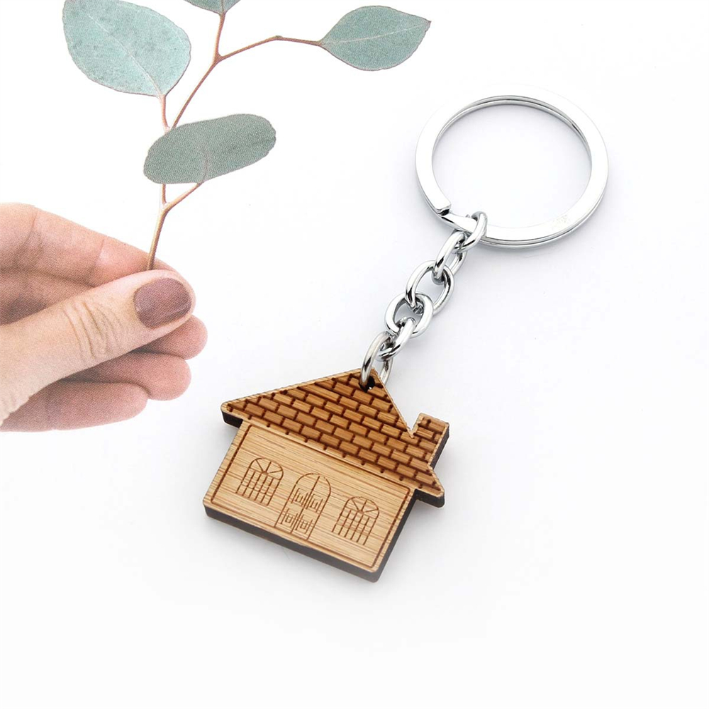 Fashion Wooden House Key Chain - مراجعة Ethnic Fashion House وسعره