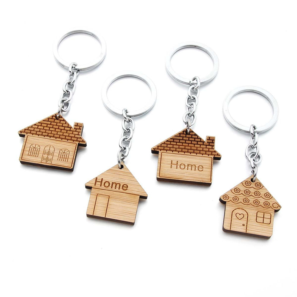 Fashion Wooden House Key Chain - مراجعة Ethnic Fashion House وسعره