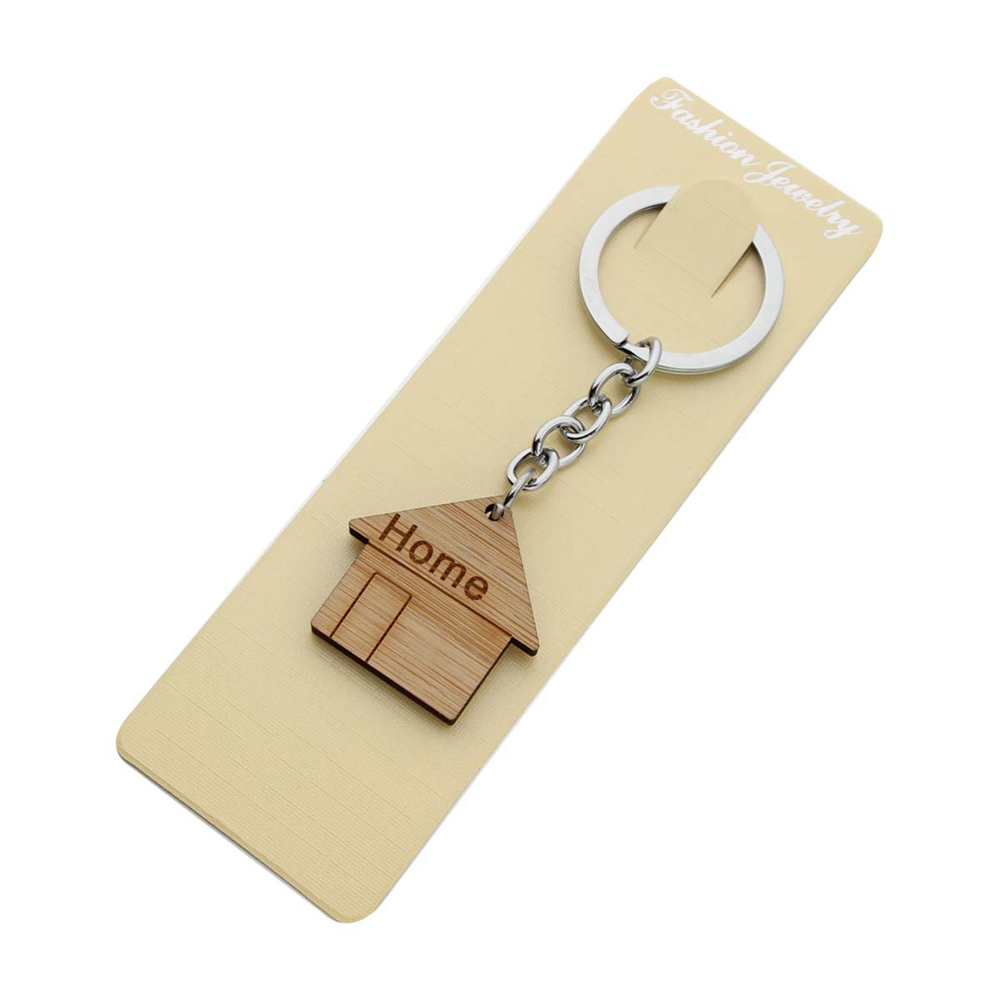 Fashion Wooden House Key Chain - مراجعة Ethnic Fashion House وسعره
