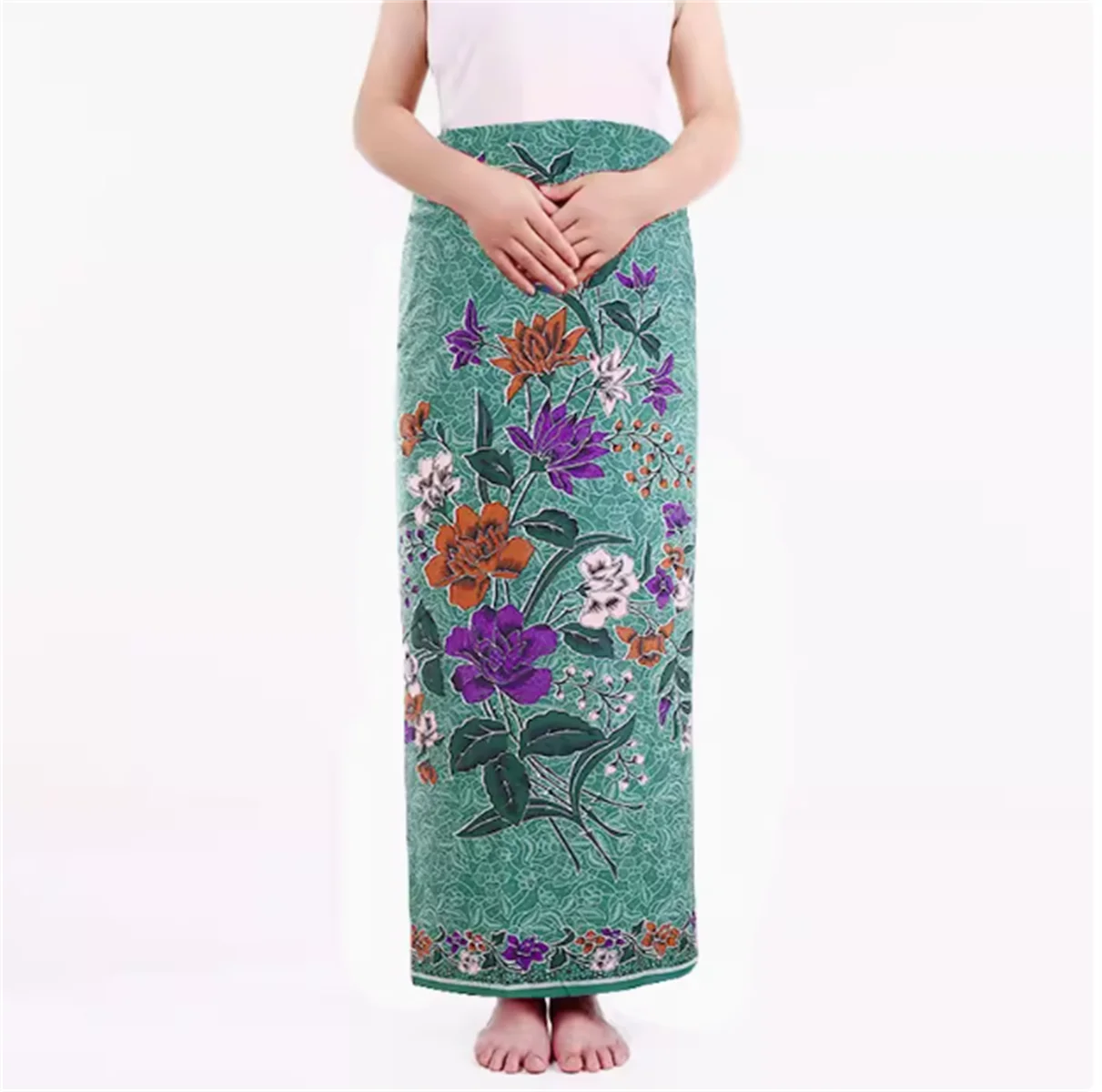 Malaysia Thailand unisex tube  - مراجعة Batik Sarong Wrap وسعره