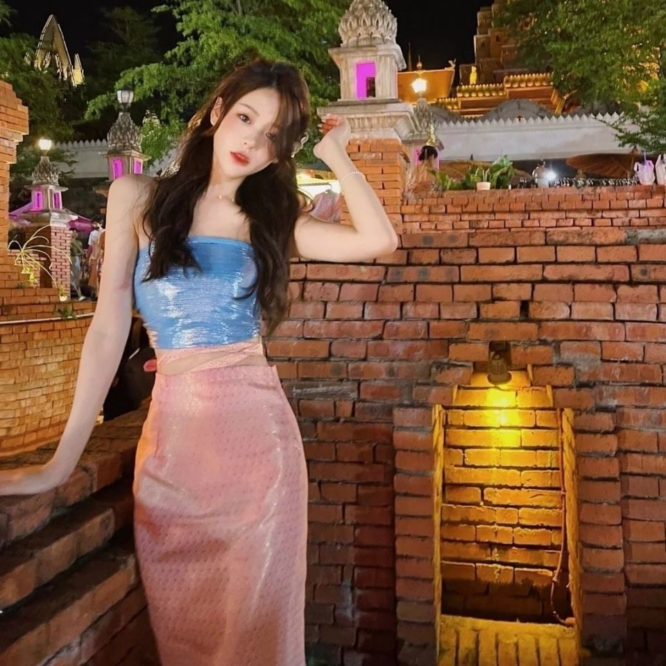 Thai National Outfit Ethnic Co - مراجعة Batik Sarong Wrap وسعره