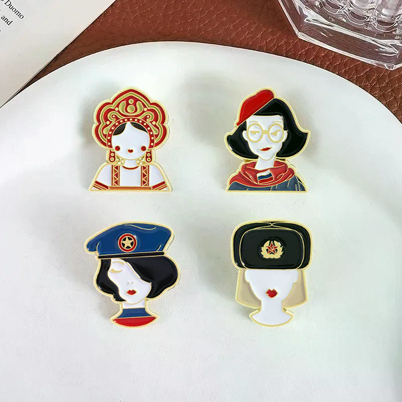 2PCS Cartoon Russian Girls Cha - مراجعة Ethnic Fashion Images وسعره