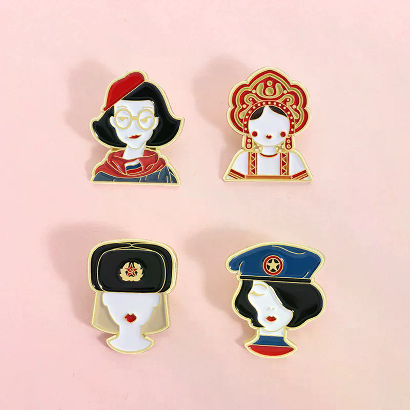 2PCS Cartoon Russian Girls Cha - مراجعة Ethnic Fashion Images وسعره