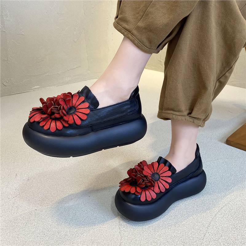 Thick Soled Sponge Cake Shoes  - مراجعة Ethnic Fashion Women وسعره