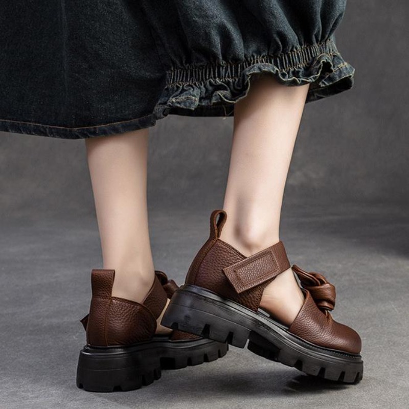 5cm Ethnic Knot Platform Wedge - مراجعة Ethnic Fashion Women وسعره