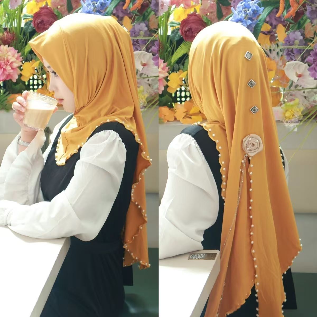 New Hats Hijab Scarf  Ethnic C - مراجعة Ethnic Fashion Women وسعره