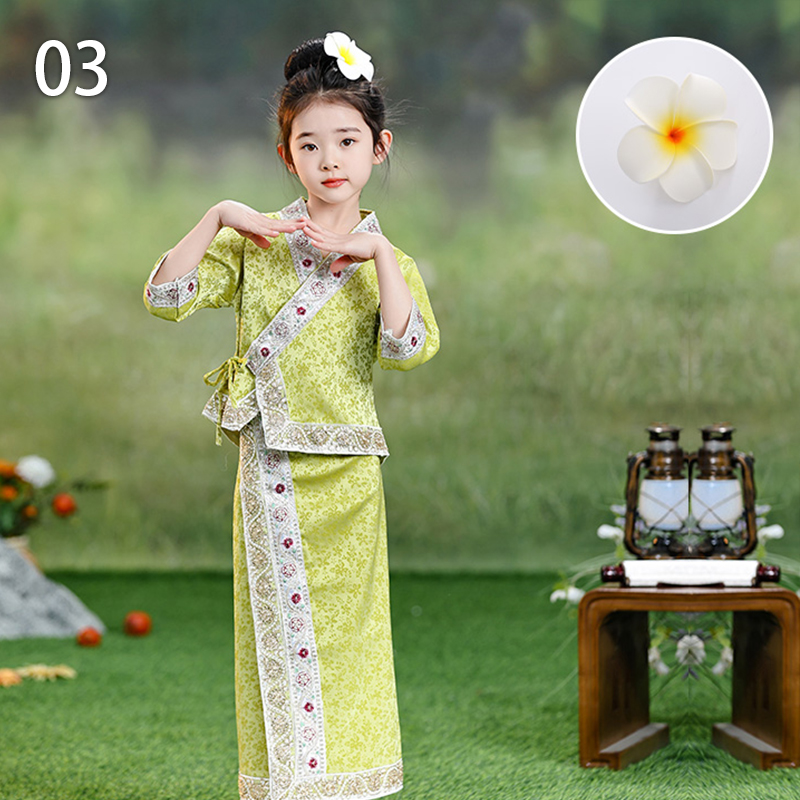 Thailand Myanmar Children Dai  - مراجعة Batik Sarong Wrap وسعره