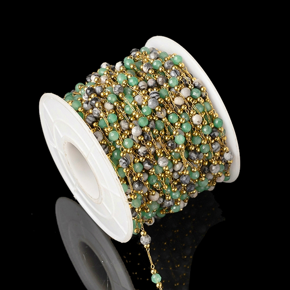 1Meter Elegant Mix Round Stone - مراجعة Ethnic Fashion Jewellery وسعره