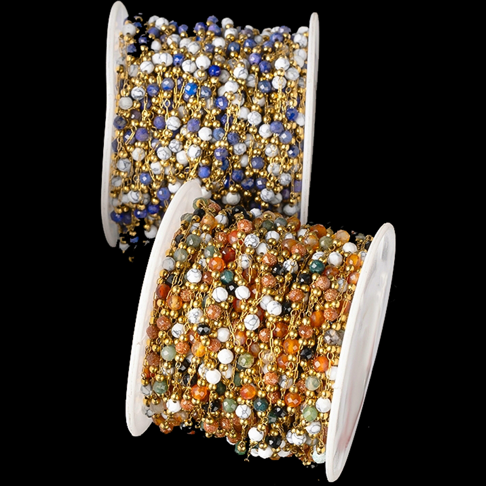 1Meter Elegant Mix Round Stone - مراجعة Ethnic Fashion Jewellery وسعره