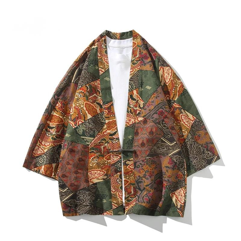 Ethnic Style Print Yukata Men  - مراجعة Ethnic Fashion Women وسعره