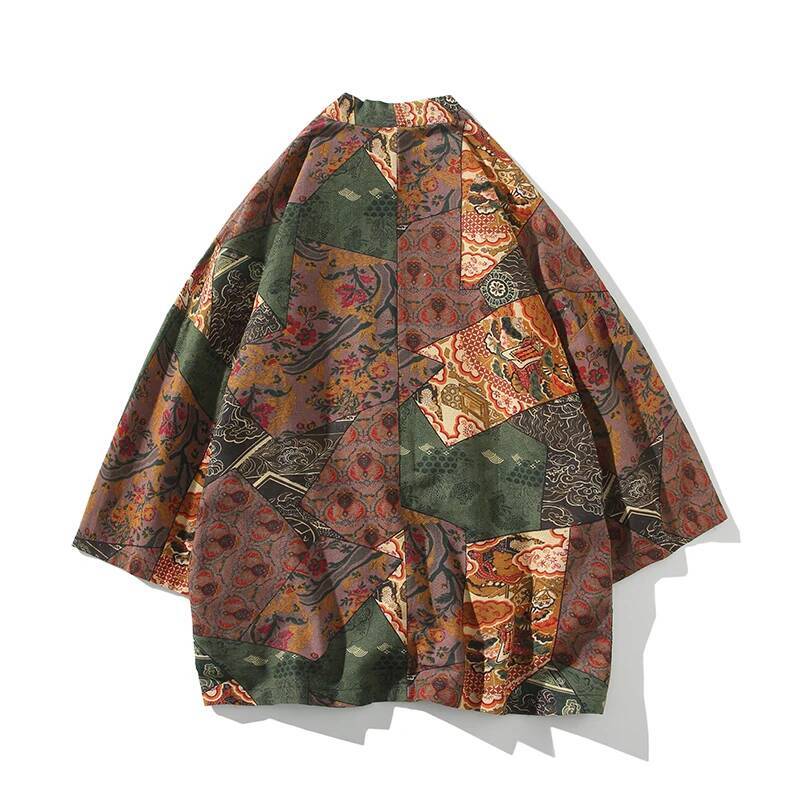 Ethnic Style Print Yukata Men  - مراجعة Ethnic Fashion Women وسعره